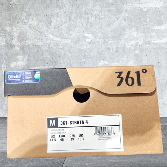 Mens 361 Degrees Strata 4 Running Shoes White Size 11.5 M Sneaker Athletic ORTHO main image 5